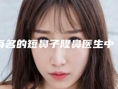 有名的短鼻子隆鼻医生中国:短鼻子隆鼻医生前50位强榜哪家医